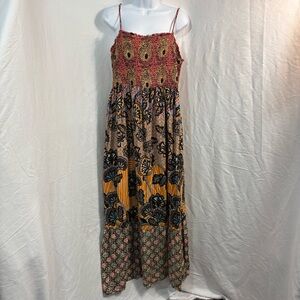 Anthropologie Multicolor Floral Maxi Dress